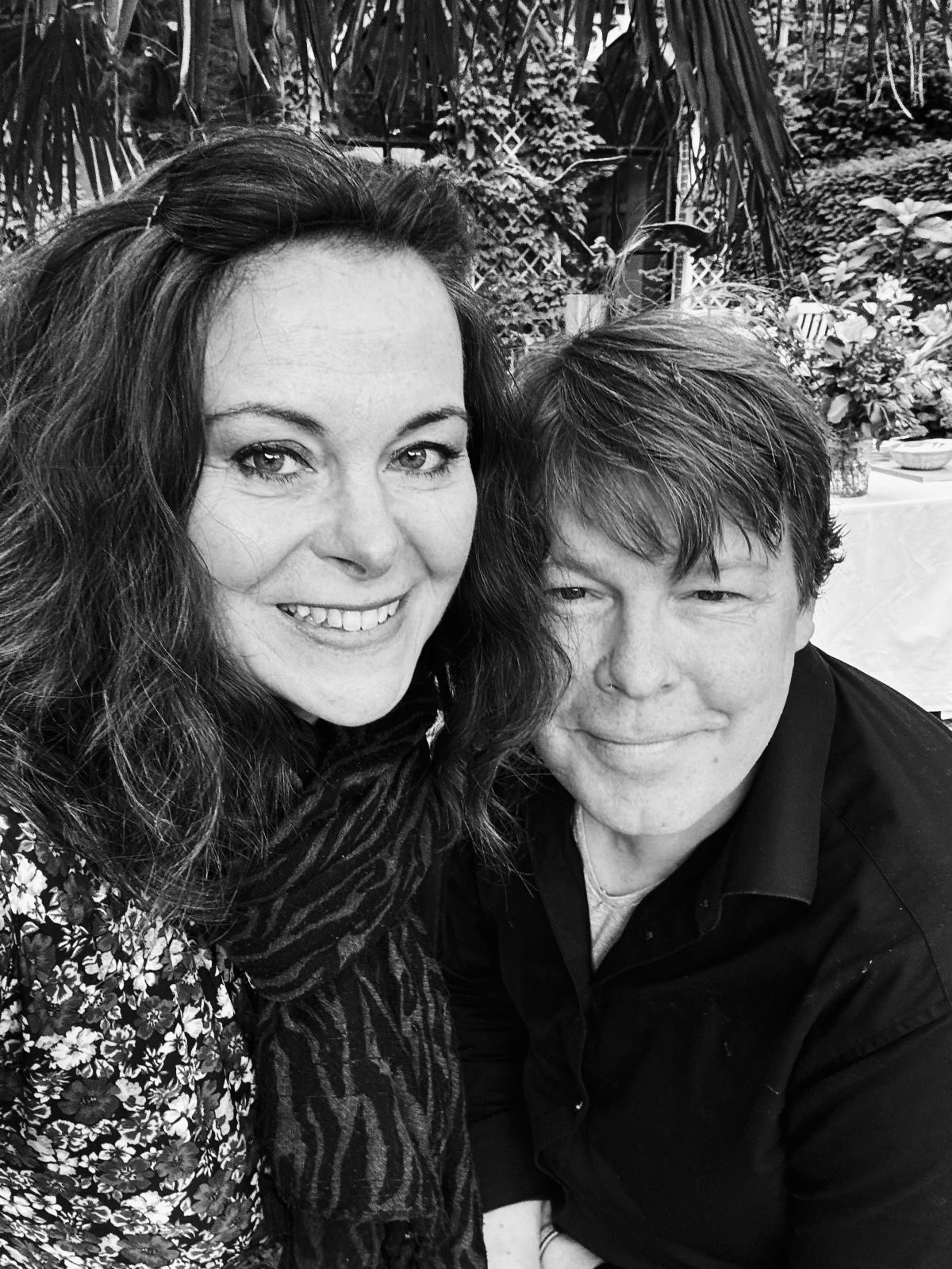 Ellen & Robert tijdens een receptie in Blaricum